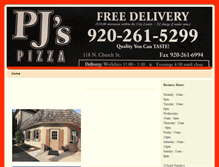 Tablet Screenshot of pjspizzawatertown.com